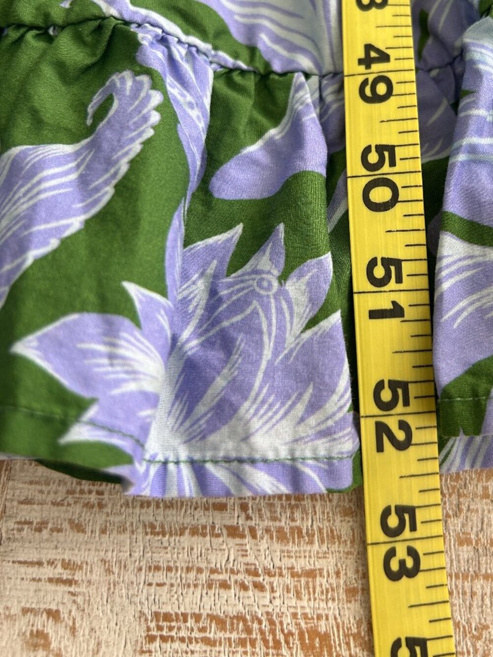 Farm Rio Tropical Swing Smocked Pineapple Green/Purple Maxi Dress Size Medium - Picture 4 of 9